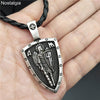 Nostalgia ARCHANGEL ST.MICHAEL PROTECT US Cross Shield Medal Amulet Pendant Necklace
