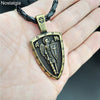 Nostalgia ARCHANGEL ST.MICHAEL PROTECT US Cross Shield Medal Amulet Pendant Necklace