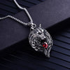 Noter 2022 Pendant Necklace Men Gothic Wolf Animal Necklace Vintage Punk Long Necklace For Hombre Present For Male