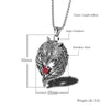 Noter 2022 Pendant Necklace Men Gothic Wolf Animal Necklace Vintage Punk Long Necklace For Hombre Present For Male