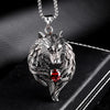 Noter 2022 Pendant Necklace Men Gothic Wolf Animal Necklace Vintage Punk Long Necklace For Hombre Present For Male
