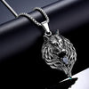 Noter 2022 Pendant Necklace Men Gothic Wolf Animal Necklace Vintage Punk Long Necklace For Hombre Present For Male