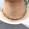 Noter Coconut Shell Mens Necklace Minimalist Natural Wood Choker Necklace Hombre Boy Yoga Meditation Jewelry Male Accessories