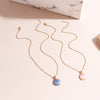 Novelty Pink Blue Enamel Fan Shell Pendants Necklaces Gold Color Chain Choker Necklace for Women Summer Beach Party Jewelry
