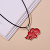 Nube Roja COLLAR COLGANTE Ninja Japón Anime Cosplay Akatsuki organización Nube Roja signo gargantilla Collar para hombres joyería de las mujeres