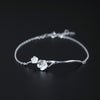 Nutural Handmade Plum blossom branch Plant Bracelets Real 925 Sterling Silver Fine Jewelry for Women and Girl 2020 New Arrial