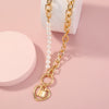product wild retro accessories metal love adjustable necklace round bead clavicle chain sale