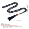 OAIITE 7 Chakra Lava Rock Mala Necklace 108 Bead Natural Stone Yoga Meditation Essential Oil Diffuser Necklace for Women
