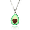 OATHYAN Fruit Avocado Pendants Heart Long Chain Necklaces For Women Lovers' Friend Necklace Gifts Jewelry