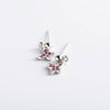 100% Genuine 925 Sterling Silver Earrings For Women Trendy Zircon Butterfly Drop Earring Fine Jewelry Drop Shipping YME230