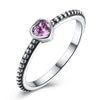 Authentic 925 Sterling Silver Ring for Women Love Heart Rings Original Fine Wedding Jewelry 3 Colors Available YMR039