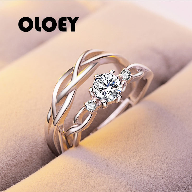 Charm Wedding Ring Elegant Brand Men Women Wedding Engagement Jewelry Vintage Zircon Statement Accessories HOT SALE