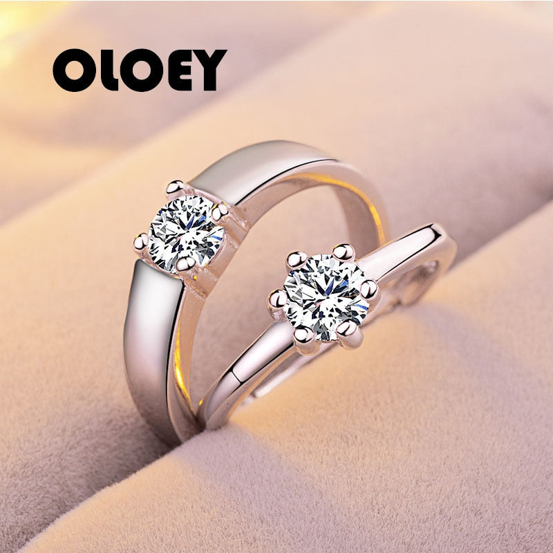 Charm Wedding Ring Elegant Brand Men Women Wedding Engagement Jewelry Vintage Zircon Statement Accessories HOT SALE