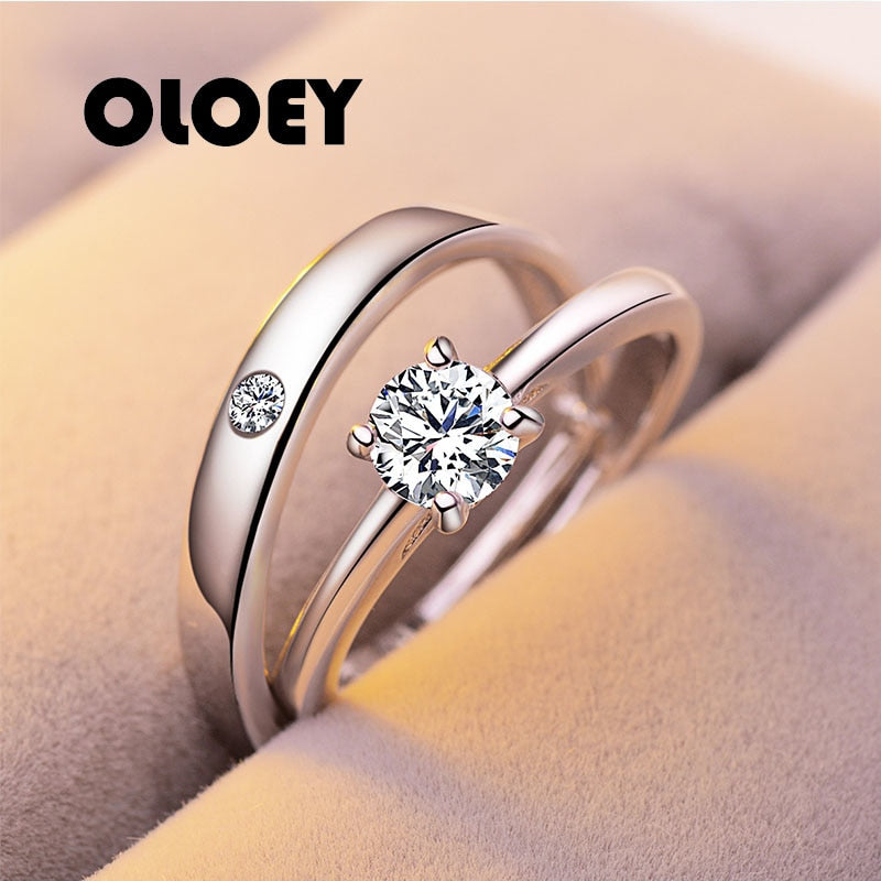 Charm Wedding Ring Elegant Brand Men Women Wedding Engagement Jewelry Vintage Zircon Statement Accessories HOT SALE