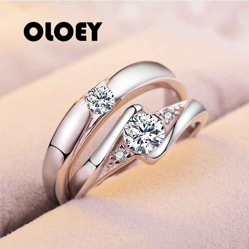 Charm Wedding Ring Elegant Brand Men Women Wedding Engagement Jewelry Vintage Zircon Statement Accessories HOT SALE