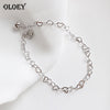 Real 925 Sterling Silver Bracelet Women Female Hollow Heart Bracelets Bangles Top Quality 2020 Fine Jewelry Gifts YMB019