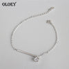 Real 925 Sterling Silver Bracelets Fine Jewelry Female Simple Bar & Round High-quality Popular Bracelet Wholesale YMB032