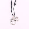 OM Ganesh Pendant Aum Ganesha Removes Obstacles Crystal Animal elephant Pendant Necklace Adjustable rope chain Necklaces