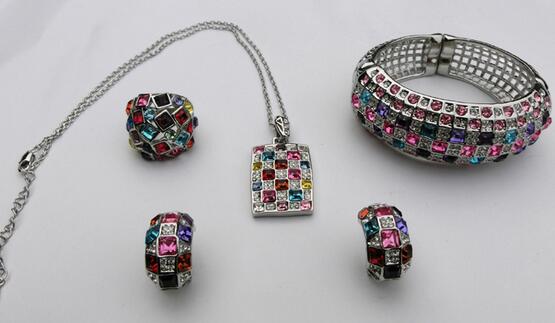 TBJ,The latest silver Jewelry set with africa amethyst pendant and earring for women Girls romantic gift with nice jewelry box