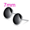 Wholesale Charm men Fashion handsome boy jewelry black Agate REAL S 925 STERLING SILVER STUD EARRINGS YS87