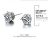 Wholesale Elegant Sweet Fashion joker Woman Bride Wedding Gift AAA Zircon Crown 925 Sterling Silver Stud Earrings YS317