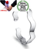 Wholesale Fashion Bohemian Woman Child Couple Gift Water Ripples 925 Sterling Silver Bracelet Bangle Open Adjustable SZ66