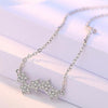 Wholesale Fashion Cute For Woman Girl Wedding Gift 18 inch Angel Wings 925 Sterling Silver Twisted Chains Necklaces NK17