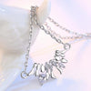 Wholesale Fashion Cute For Woman Girl Wedding Gift 18 inch Angel Wings 925 Sterling Silver Twisted Chains Necklaces NK17
