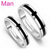 Wholesale Fashion Joker Simple Cross Lovers Couple 925 Sterling Silver open adjust female for Woman Man Ring Gift RG28