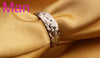 Wholesale Fashion Joker Simple star Lovers Couple 925 Sterling Silver open adjust female for Woman Man Ring Gift RG08