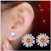 Wholesale Fashion Men man woman girl jewelry Daisy Flower Rabbit flying butterfly 925 sterling silver Stud Earrings YS07