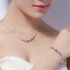 Wholesale Fashion Romantic Cute Woman Girl Gift Angel Wings 18 inch 925 Sterling Silver Box Chains Pendant Necklaces NK16