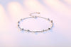 Wholesale Fashion Sweet Lovely Woman Couple Girl Party Gift Beads Cube Pentagram 925 Sterling Silver Bracelet Bangle SZ92