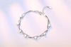 Wholesale Fashion Sweet Woman Girl Party Gift Love Window Cube Pentagram Snake Bone 925 Sterling Silver Bracelet SZ105