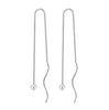 Wholesale Fashion joker Simple beads Women star 925 Sterling Silver Tassel pendant drop Long Ear Line Earrings YS147