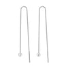 Wholesale Fashion joker Simple beads Women star 925 Sterling Silver Tassel pendant drop Long Ear Line Earrings YS147