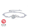 Wholesale Fashion present High Quality AAA Zircon 925 Sterling Silver 12 Constellation Gift Women Bracelets Bangles SZ27