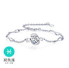 Wholesale Fashion present High Quality AAA Zircon 925 Sterling Silver 12 Constellation Gift Women Bracelets Bangles SZ27