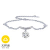 Wholesale Fashion present High Quality AAA Zircon 925 Sterling Silver 12 Constellation Gift Women Bracelets Bangles SZ27