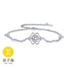 Wholesale Fashion present High Quality AAA Zircon 925 Sterling Silver 12 Constellation Gift Women Bracelets Bangles SZ27