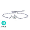 Wholesale Fashion present High Quality AAA Zircon 925 Sterling Silver 12 Constellation Gift Women Bracelets Bangles SZ27