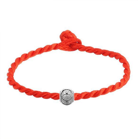 Wholesale Fashion present High Quality Red rope luck bead Exquisite 925 Sterling Silver Gift Women Bracelets Bangles SZ46