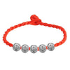 Wholesale Fashion present High Quality Red rope luck bead Exquisite 925 Sterling Silver Gift Women Bracelets Bangles SZ46