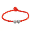 Wholesale Fashion present High Quality Red rope luck bead Exquisite 925 Sterling Silver Gift Women Bracelets Bangles SZ46
