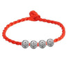 Wholesale Fashion present High Quality Red rope luck bead Exquisite 925 Sterling Silver Gift Women Bracelets Bangles SZ46