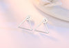 Wholesale Geometry Simple Sweet Fashion joker for Woman Gift Three Design Choose 925 Sterling Silver Stud Earrings YS315