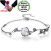 Wholesale High Quality Fashion Vintage Woman Party Gift Thai Silver Plum White Jade 925 Sterling Silver Bracelet SZ125