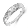 Wholesale Jewelry Fashion Sweet Bohemia Woman Man Child Fine Pattern 999 Sterling Silver Bracelet Bangles Adjustable SZ49