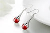Wholesale Jewelry Geometric Simple Fashion joker star for Woman Gift Agate Flower 925 Sterling Silver drop Earrings YS201