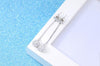 Wholesale Jewelry Simple Fashion for Woman Gift Star Drill Ball Pearl 925 Sterling Silver Long Tassel Stud Earrings YS245